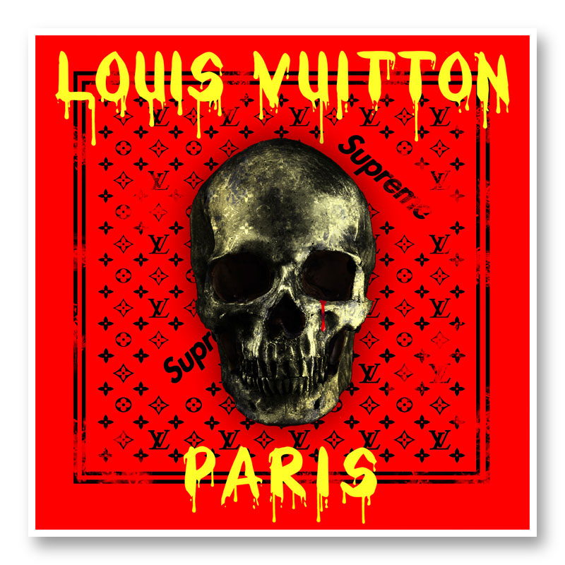 LV Skull Art Print LV Skull Art Print