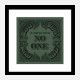 In God We Trust No One - Green Art Print In God We Trust No One - Green Art Print