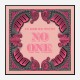 In God We Trust No One - Pink Art Print In God We Trust No One - Pink Art Print