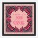 In God We Trust No One - Pink Art Print In God We Trust No One - Pink Art Print