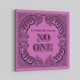 In God We Trust No One - Purple Art Print In God We Trust No One - Purple Art Print