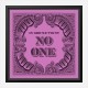 In God We Trust No One - Purple Art Print In God We Trust No One - Purple Art Print