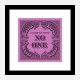 In God We Trust No One - Purple Art Print In God We Trust No One - Purple Art Print