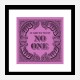 In God We Trust No One - Purple Art Print In God We Trust No One - Purple Art Print