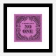 In God We Trust No One - Purple Art Print In God We Trust No One - Purple Art Print