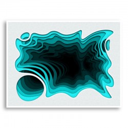Aqua Abstract Art Print