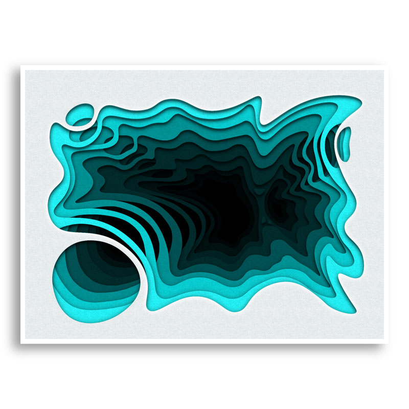 Aqua Abstract Art Print Aqua Abstract Art Print