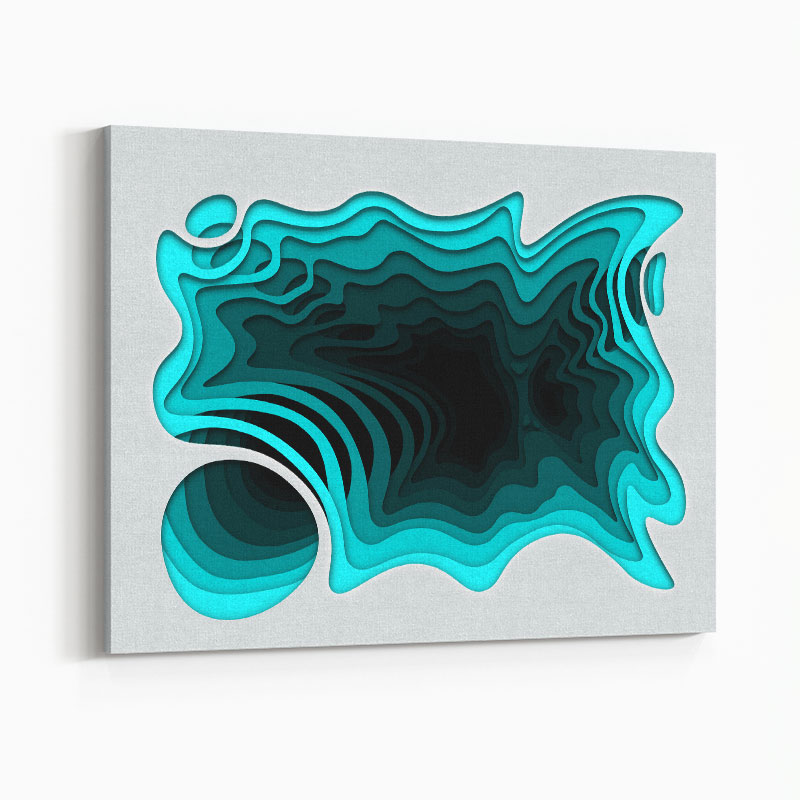 Aqua Abstract Art Print Aqua Abstract Art Print