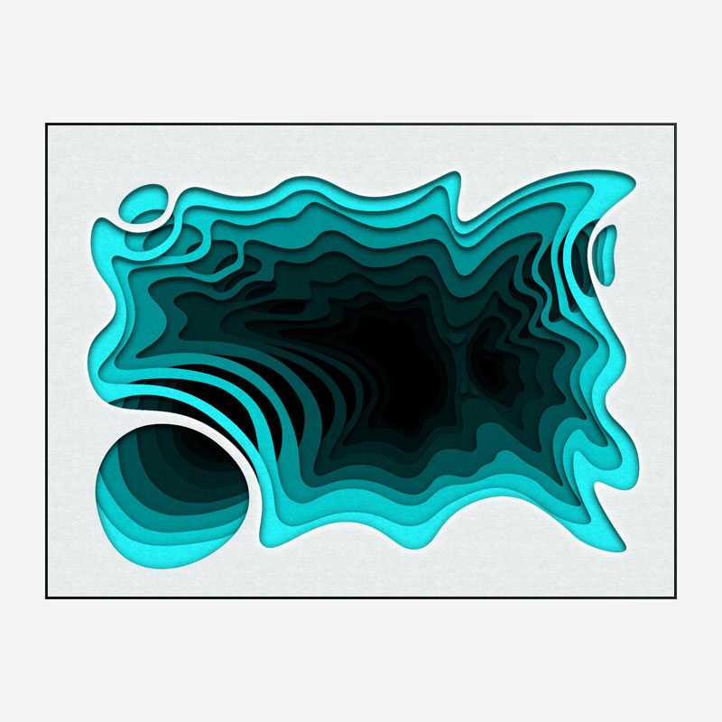 Aqua Abstract Art Print Aqua Abstract Art Print