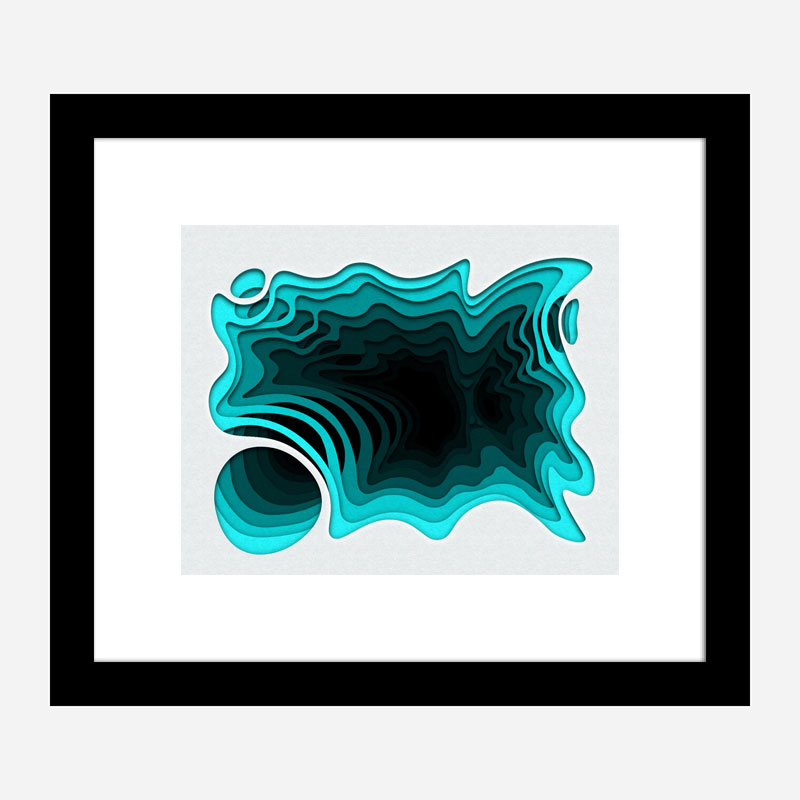 Aqua Abstract Art Print Aqua Abstract Art Print