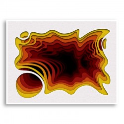 Solar Flair Abstract Art Print