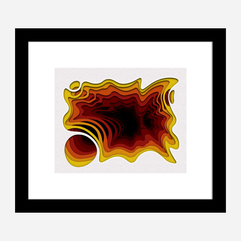 Solar Flair Abstract Art Print