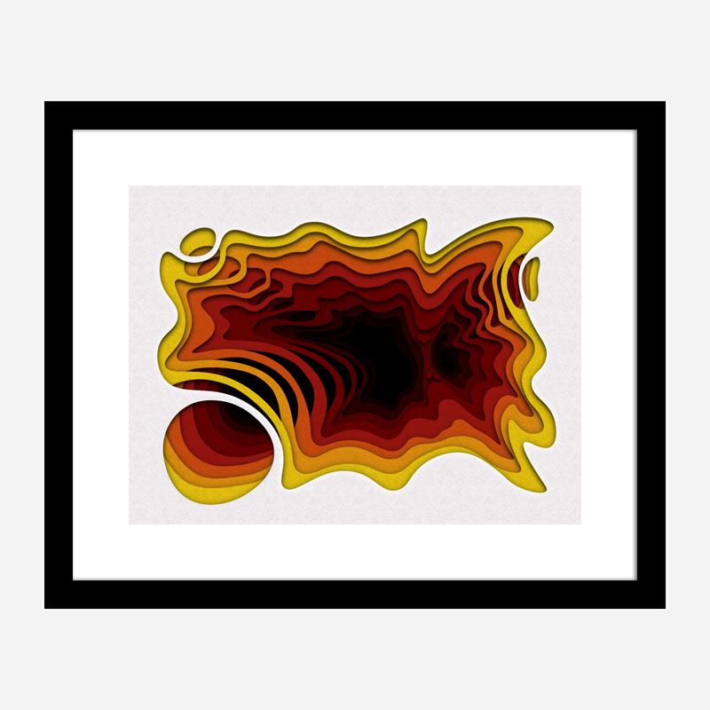 Solar Flair Abstract Art Print