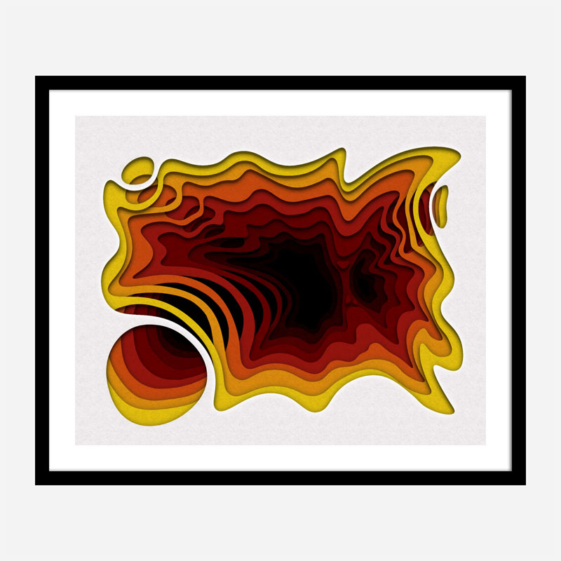 Solar Flair Abstract Art Print