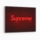 Supreme On LV Neon Art Print Supreme On LV Neon Art Print