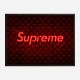 Supreme On LV Neon Art Print Supreme On LV Neon Art Print