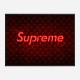 Supreme On LV Neon Art Print Supreme On LV Neon Art Print
