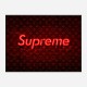 Supreme On LV Neon Art Print Supreme On LV Neon Art Print