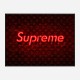 Supreme On LV Neon Art Print Supreme On LV Neon Art Print