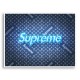 Supreme On LV Denim Art Print Supreme On LV Denim Art Print