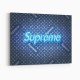 Supreme On LV Denim Art Print Supreme On LV Denim Art Print