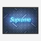 Supreme On LV Denim Art Print Supreme On LV Denim Art Print