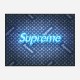Supreme On LV Denim Art Print Supreme On LV Denim Art Print