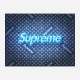 Supreme On LV Denim Art Print Supreme On LV Denim Art Print