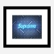 Supreme On LV Denim Art Print Supreme On LV Denim Art Print