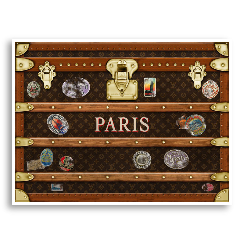 LV Paris Trunk Art Print LV Paris Trunk Art Print