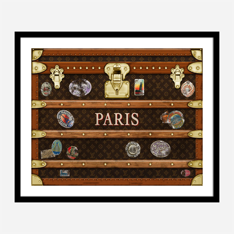 LV Paris Trunk Art Print LV Paris Trunk Art Print