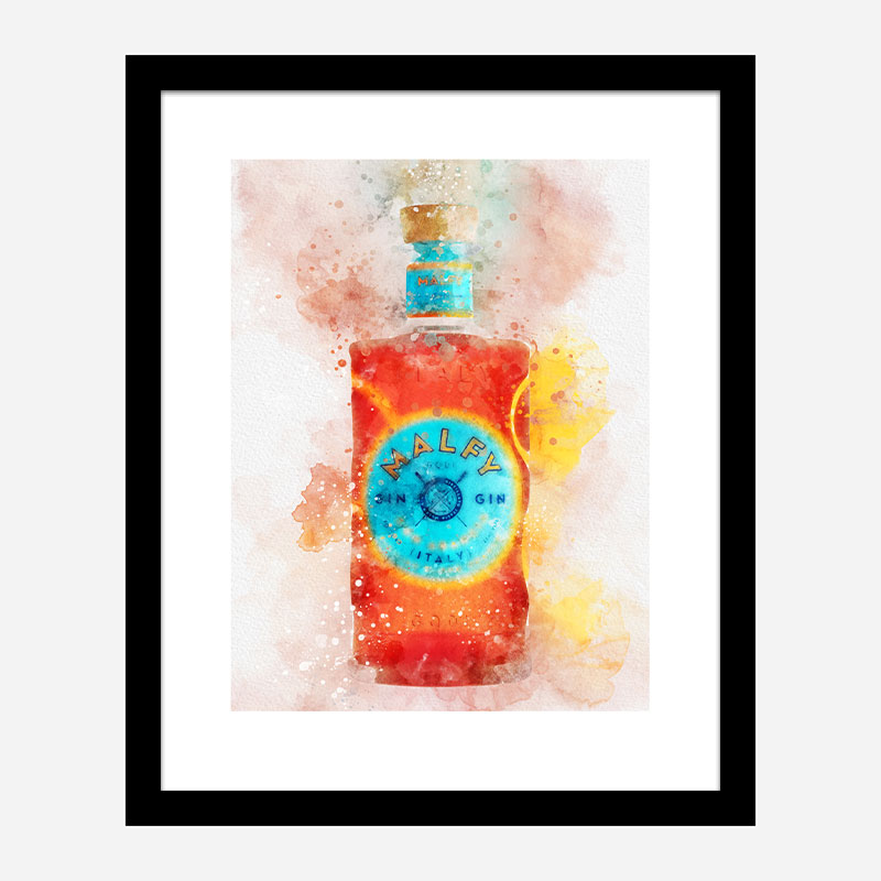 Malfy Gin Blood Orange Art Print Malfy Gin Blood Orange Art Print