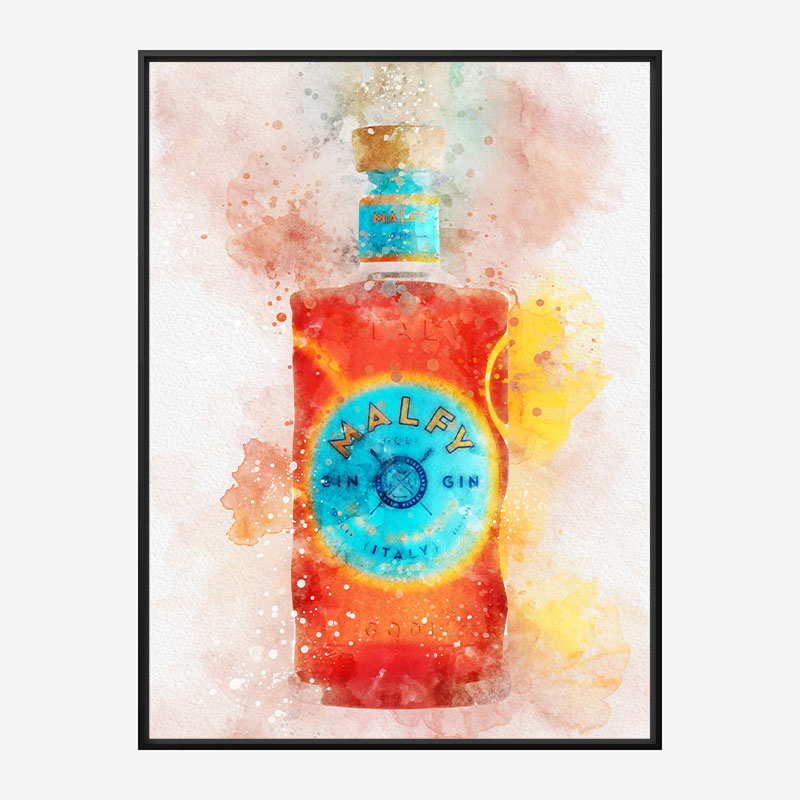 Malfy Gin Blood Orange Art Print Malfy Gin Blood Orange Art Print