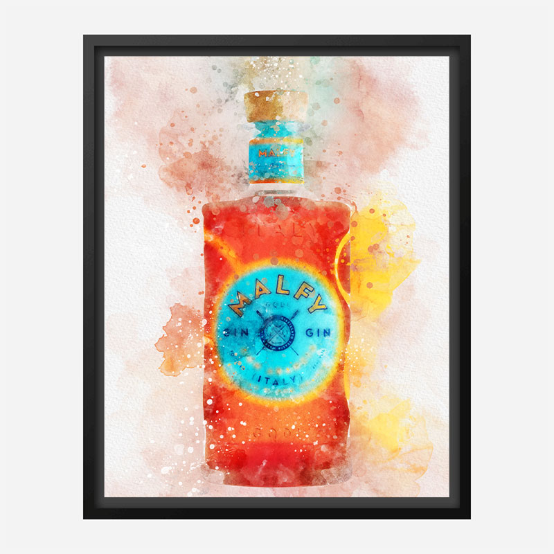 Malfy Gin Blood Orange Art Print Malfy Gin Blood Orange Art Print
