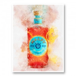 Malfy Gin Blood Orange Art Print