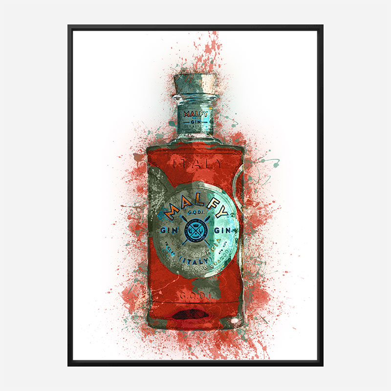 Malfy Gin Blood Orange Art Print