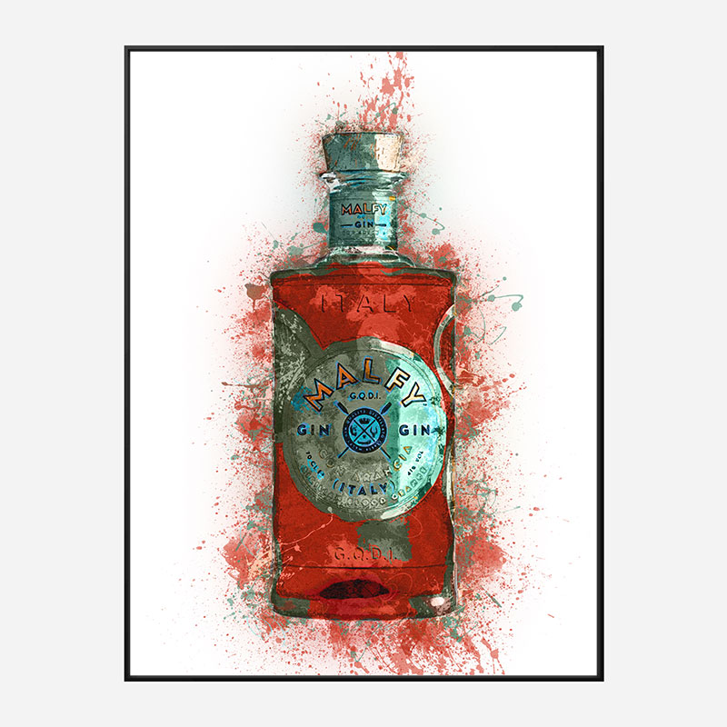 Malfy Gin Blood Orange Art Print