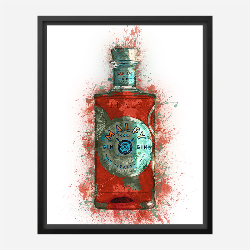 Malfy Gin Blood Orange Art Print