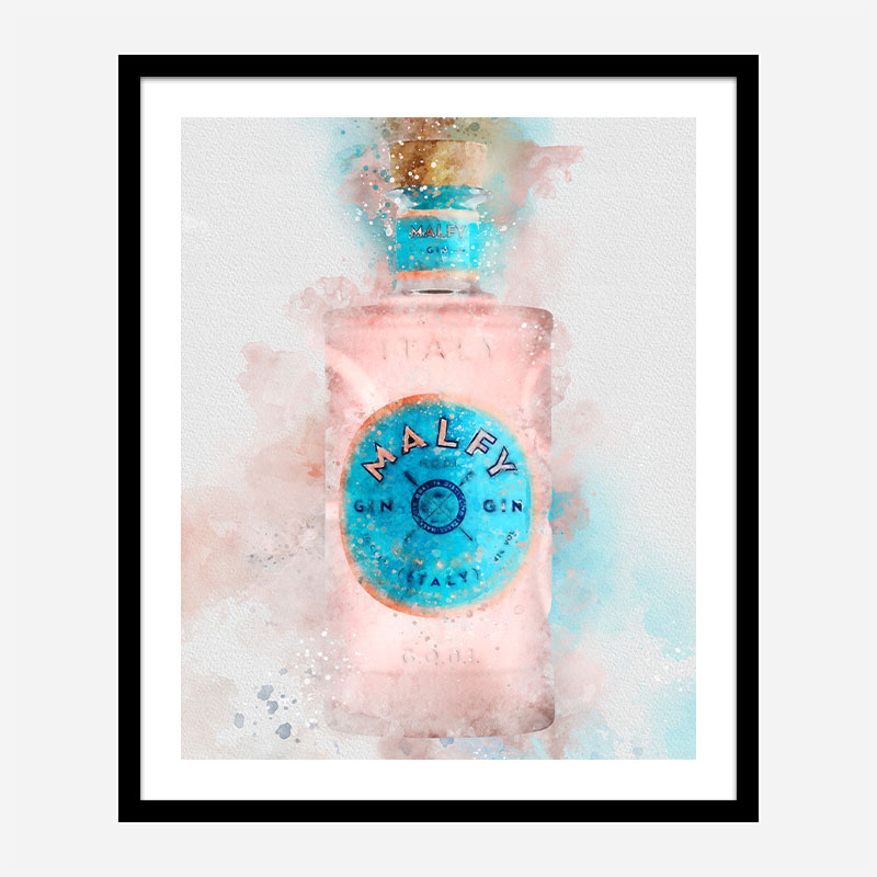 Malfy Rosa Gin Art Print