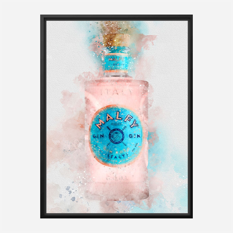 Malfy Rosa Gin Art Print