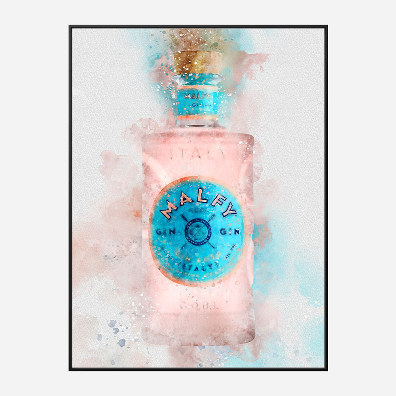 Malfy Rosa Gin Art Print