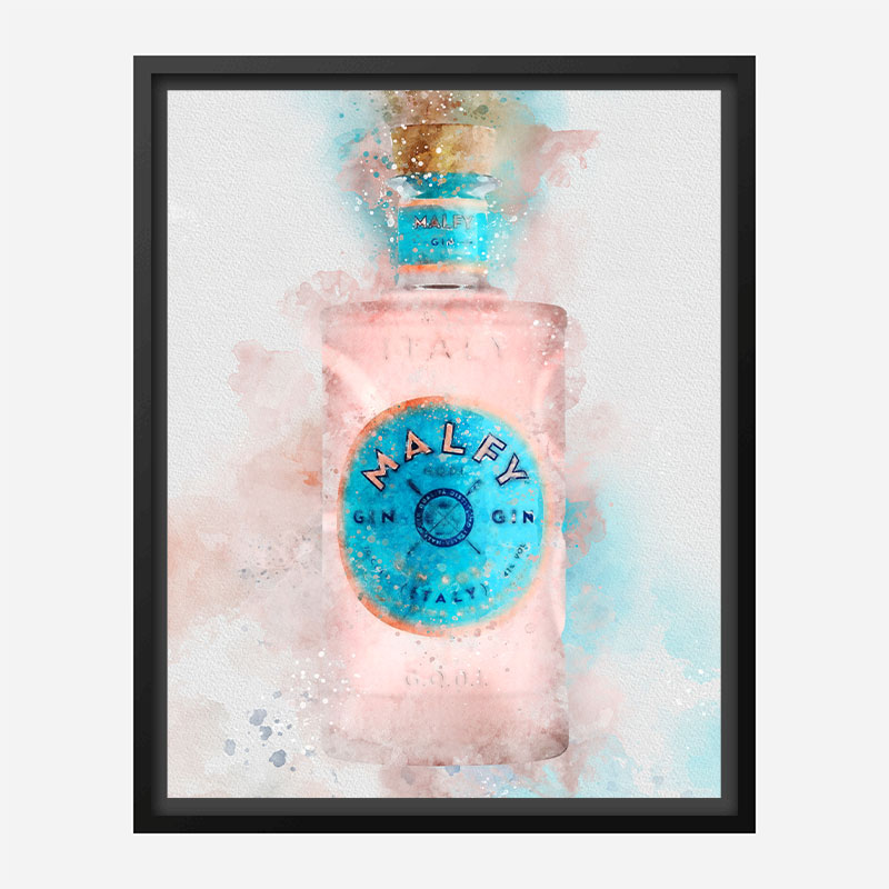 Malfy Rosa Gin Art Print