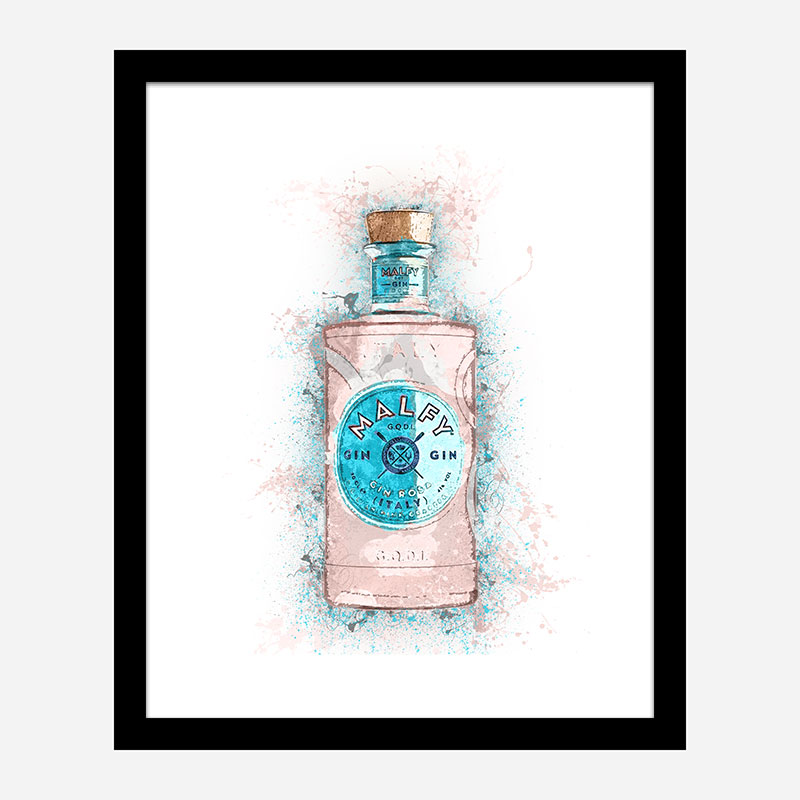 Malfy Rosa Gin Art Print