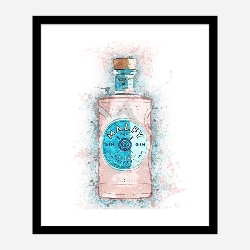 Malfy Rosa Gin Art Print