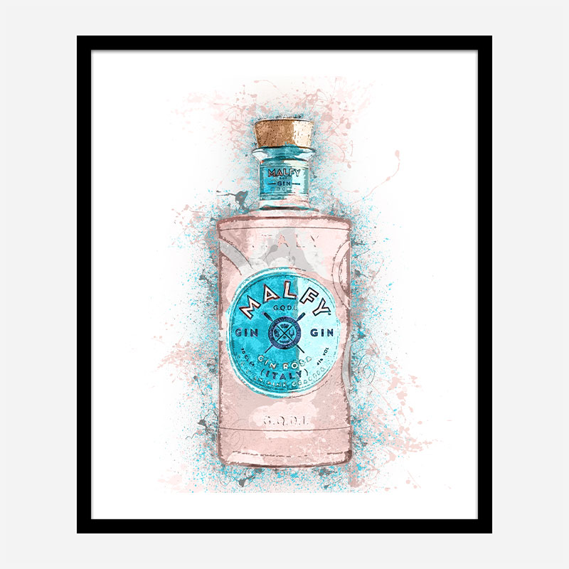 Malfy Rosa Gin Art Print