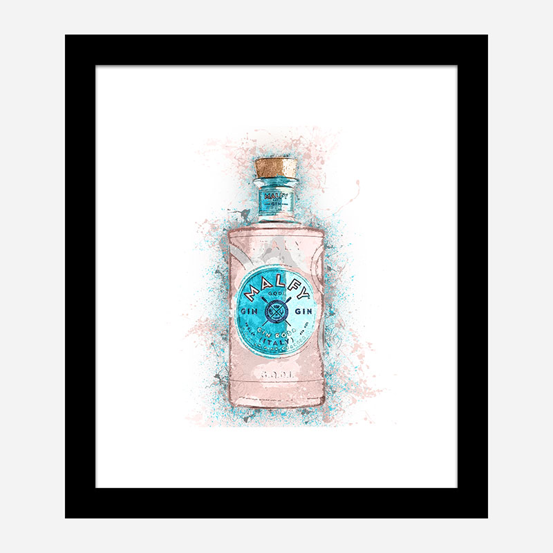 Malfy Rosa Gin Art Print