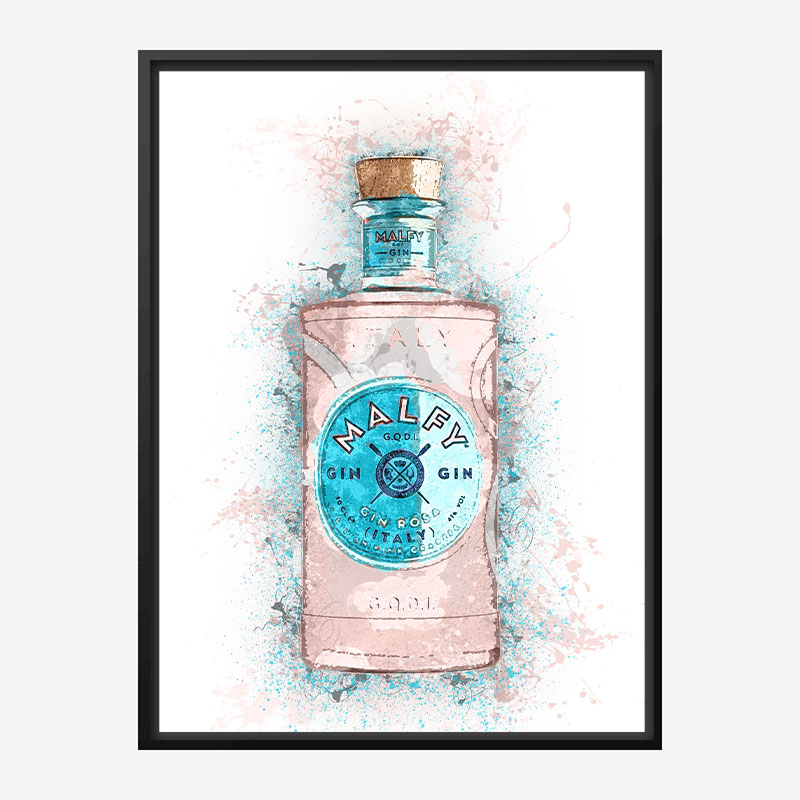 Malfy Rosa Gin Art Print