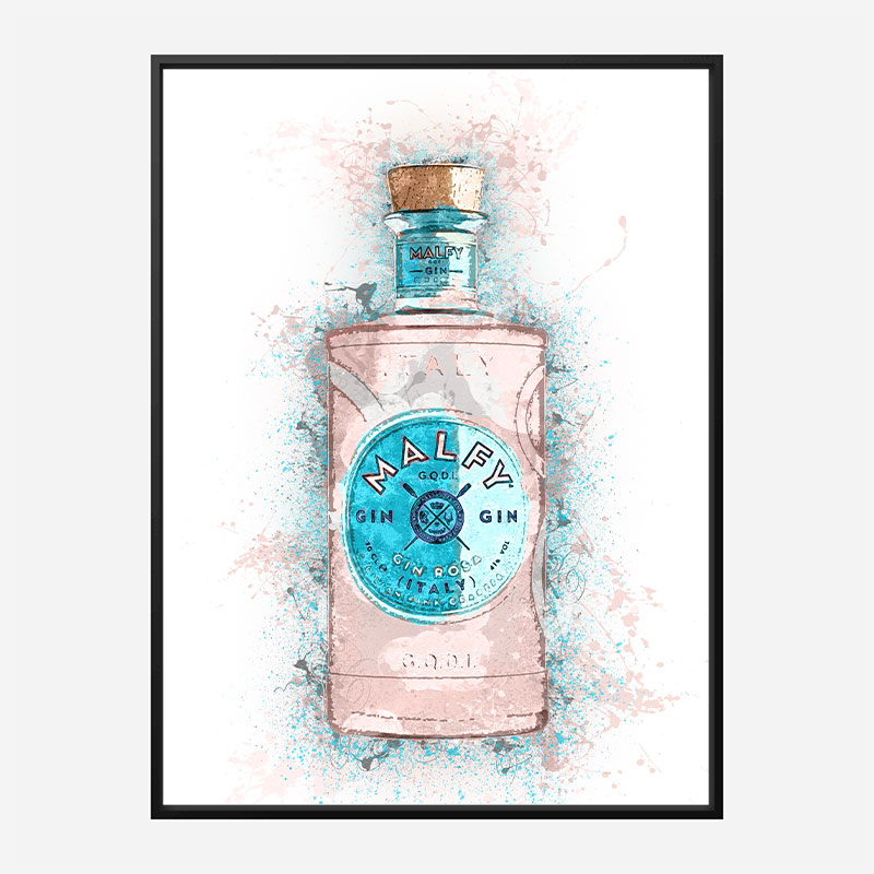 Malfy Rosa Gin Art Print