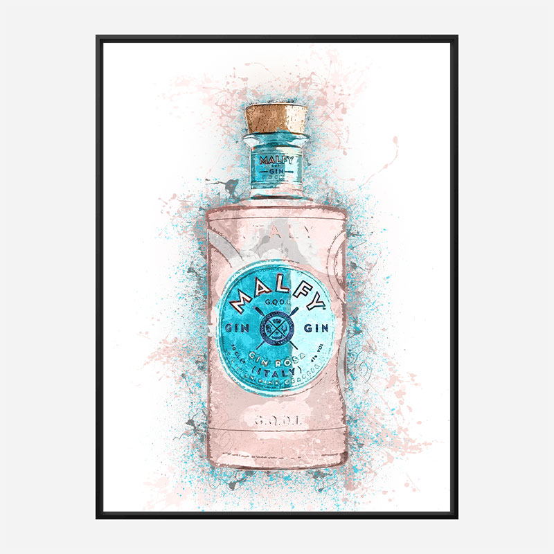 Malfy Rosa Gin Art Print