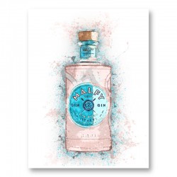 Malfy Rosa Gin Art Print